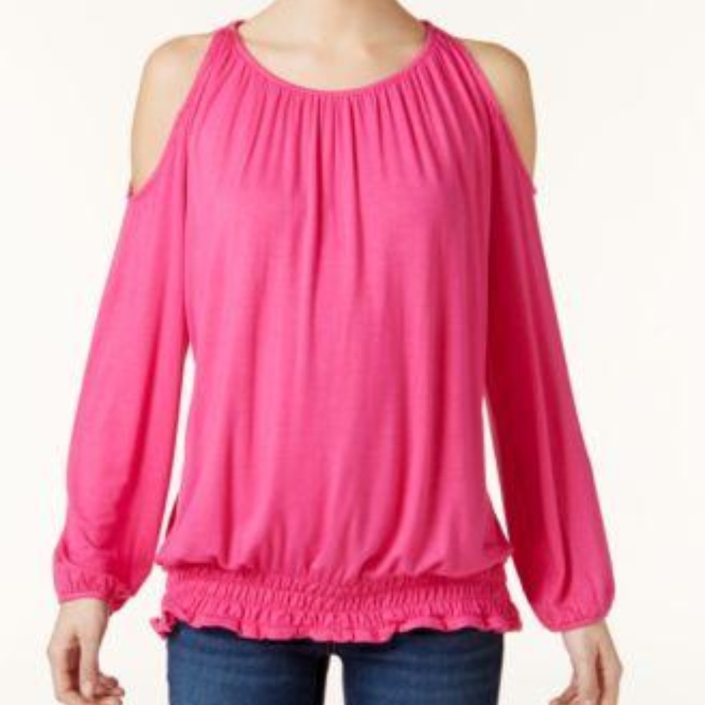 INC Smocked Off-The-Shoulders